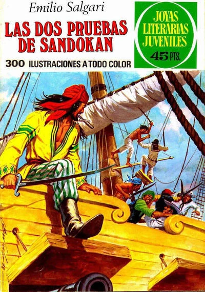 Cover of Las dos pruebas de Sandokán