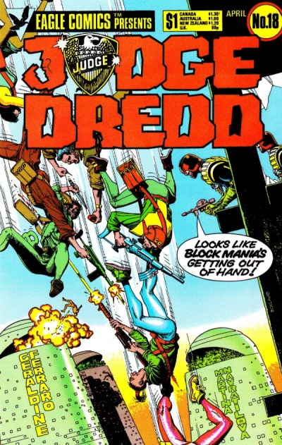 Cover of Judge Dredd 18