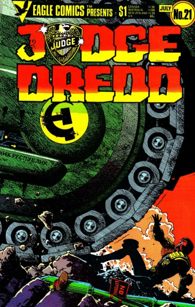 Cover of Judge Dredd 21