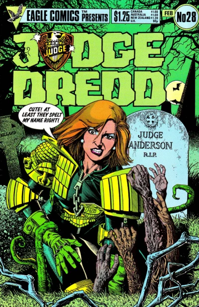 Cover of Judge Dredd 28