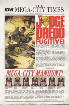 Cover of Mega-City Manhunt, Part 1: The Most Despised Face of the 22nd Century