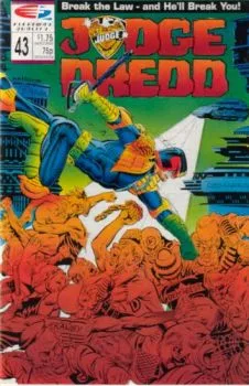 Cover of Judge Dredd 43