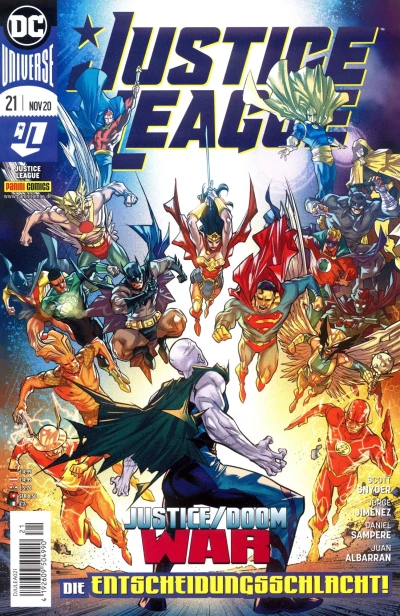 Cover of Justice/Doom War - Die Entscheidungsschlacht!