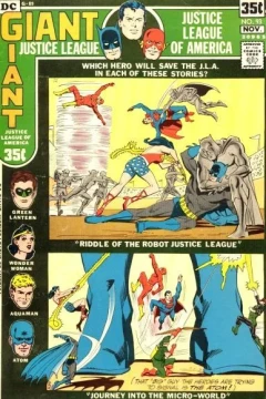 The Riddle of the Robot Justice League!; Journey Into the Micro-World!