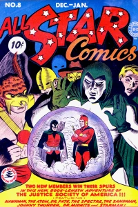 Justice Society: "Two New Members Win Their Spurs"