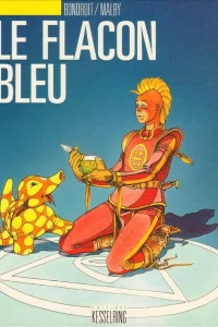 Le flacon bleu