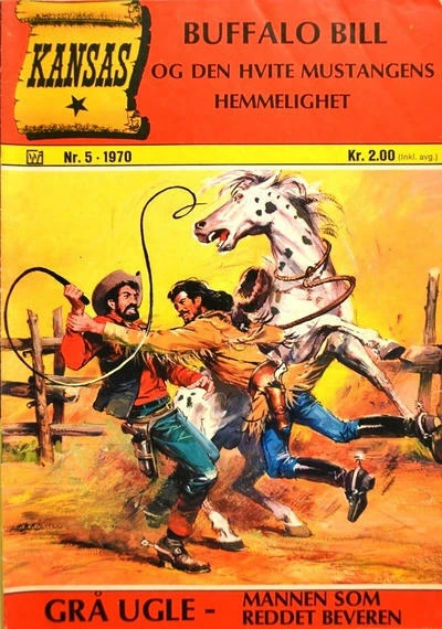 Cover of Buffalo Bill og Den hvite mustangens hemmelighe