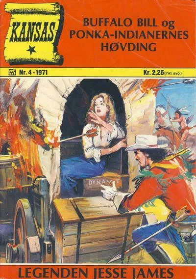 Cover of Buffalo Bill og Ponka-indianernes høvding