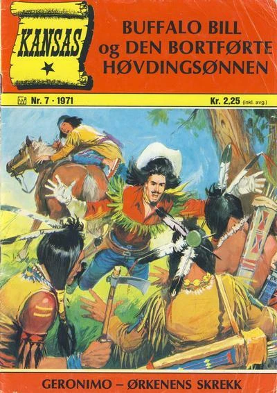 Cover of Buffalo Bill og Den bortførte høvdingsønnen