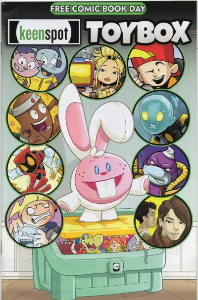 Cover of Happy Astronaut; Toy; Squish and Squash: The Abominable Ice Cream Blast!; Robot + Girl; Sister Powers: Power Nap; Kung Fu Legume; The Glopple!!; Grubbs: Principal for a Day; Zor; Kid Slapshot vs. Moobis Rex