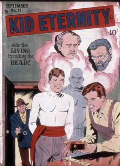 Cover of Kid Eternity Aids Living by Calling the Dead!