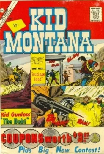Cover of outlaw loot, Kid Gunless, The Debt