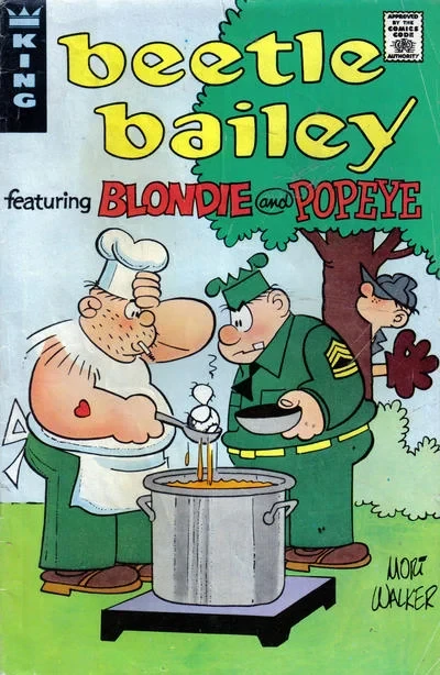Cover of Beetle Bailey Featuring Blondie and Popeye
