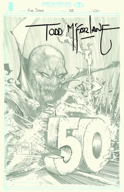Cover of Todd Mcfarlane Incentive Sketch Variant (1:1000)