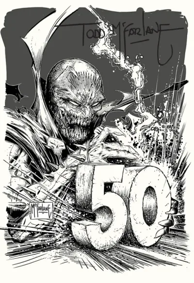 Cover of Todd Mcfarlane Incentive B&W Variant (1:250)