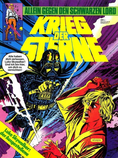 Cover of Luke Skywalker: Der Ausgestoßene - Alle gegen den schwarzen Lord