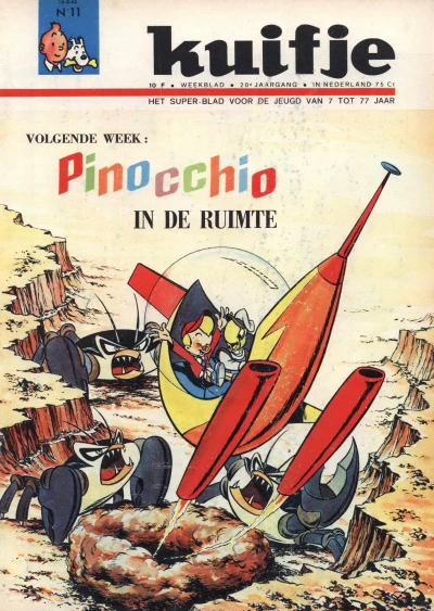 Cover of Pinocchio in de Ruimte