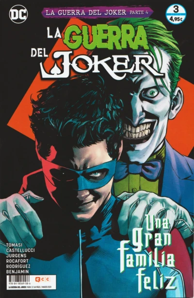 Cover of Relatos de la guerra del Joker: ¡Ataques a empresas Wayne!; Anatomía de un chiste; ¡El hijo del Joker!