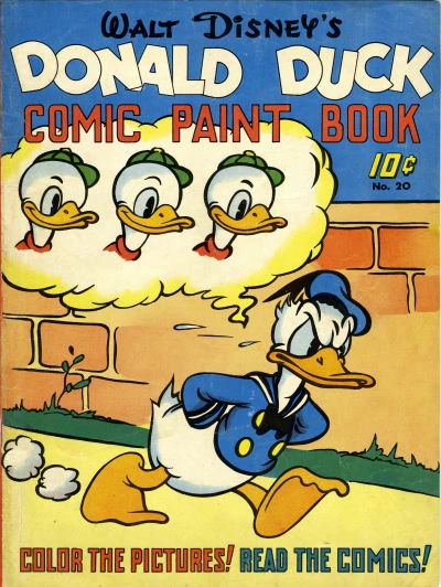 Cover of Walt Disney's Donald Duck Comic Paint Book