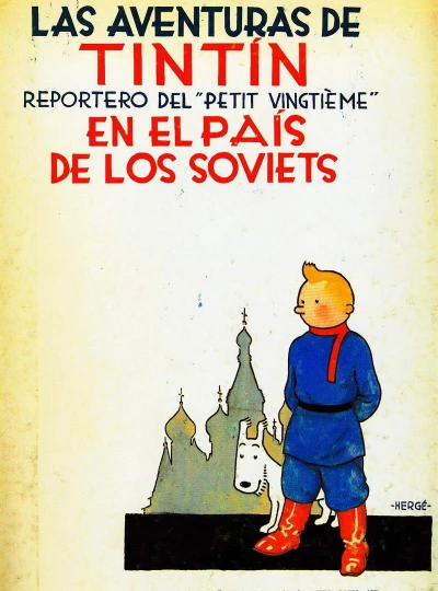 Cover of Tintín en el país de los Soviets