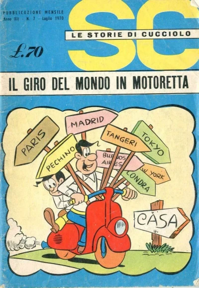 Cover of Il Giro del Mondo in Motoretta