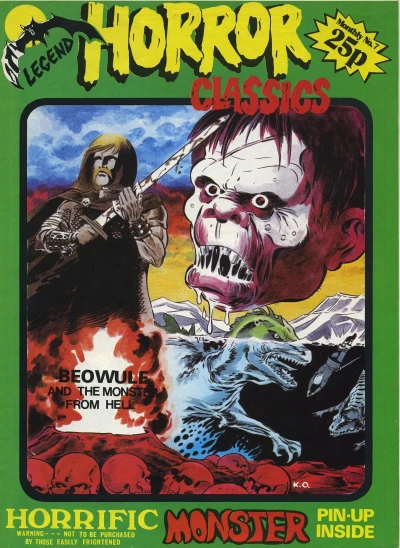 Cover of Beowulf and the Monster from Hell