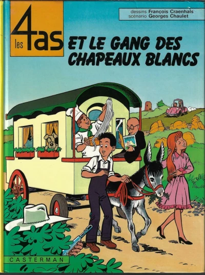 Cover of Les 4 as et le gang des chapeaux blancs