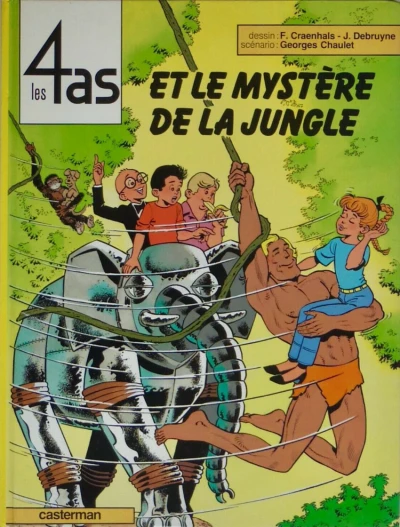 Cover of Les 4 as et le mystère de la jungle