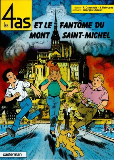 Cover of Les 4 as et le fantôme du Mont Saint-Michel