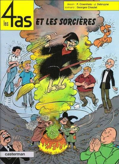 Cover of Les 4 as et les sorcières