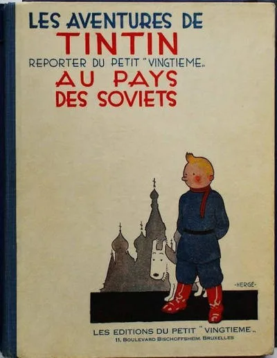 Cover of Tintin au pays des Soviets