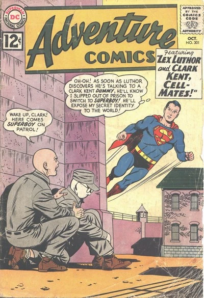 Cover of Lex Luthor and Clark Kent: Cell-Mates! / The Secret Origin of Bouncing Boy!