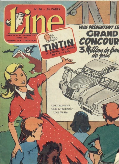 Cover of Line et Tintin vous présentent leur grand concours