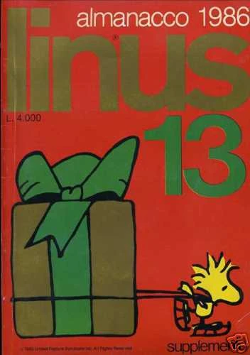 Cover of Linus 13 Almanacco 1986