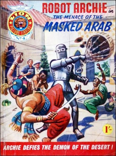 Cover of Robot Archie: The Menace of the Masked Arab