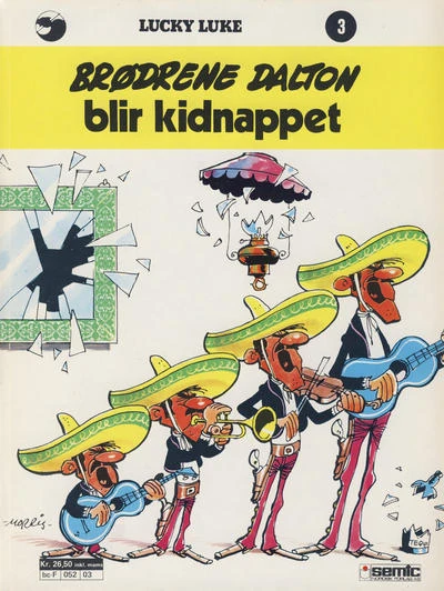 Cover of Brødrene Dalton blir kidnappet