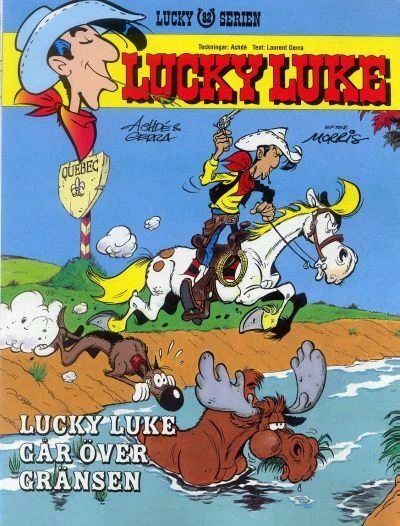 Cover of Lucky Luke går över gränsen