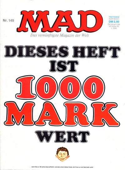 Cover of Dieses Heft ist 1000 Mark wert