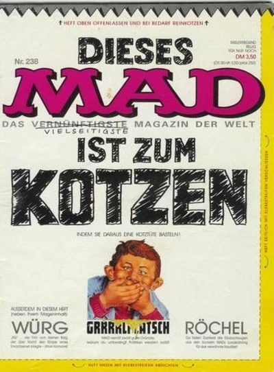 Cover of Dieses Mad ist zum Kotzen
