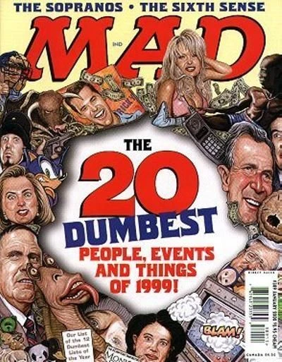 Cover of The 20 Dumbest People, Events and Things of 1999