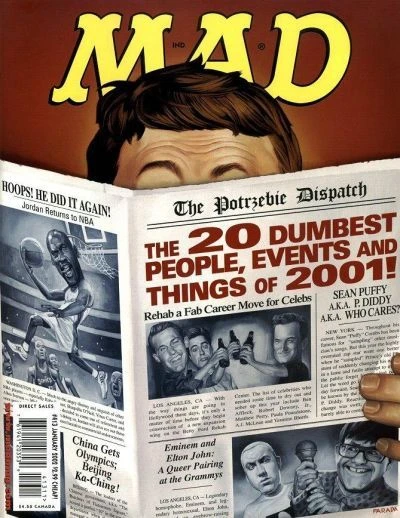 Cover of The 20 Dumbest People, Events and Things of 2001