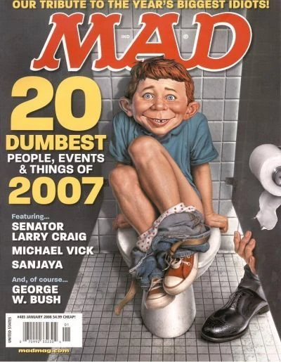 Cover of 20 Dumbest People, Events & Things of 2007