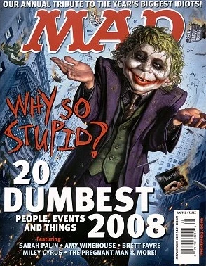 Cover of The 20 Dumbest People, Events and Things of 2008