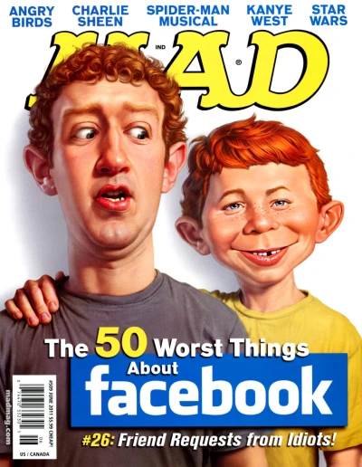 Cover of 50 Worst Things About Facebook
