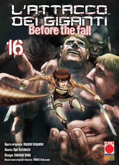 Cover of L'attacco dei giganti - Before the fall 16