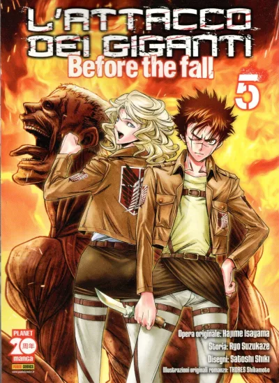 Cover of L'attacco dei giganti - Before the fall 5