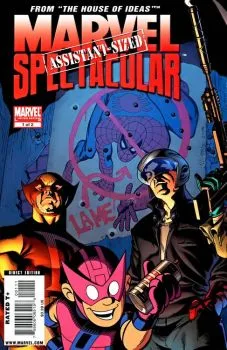 Cover of Assisted Living; D-Man in Slum City Warriors; American Eagle in Just A Little Old Fashioned Justice; Hawkeye And The Curse Of The Crimson Crown