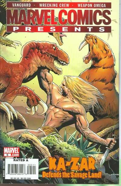 Cover of Vanguard 5 of 12:Alternative P.O.V.; Savage Land 1 of 3; Breaking Away: A Wrecking Crew Story; Weapon Omega Part 5 of 12