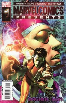 Cover of Vanguard Chapter 8-Who is Trenton Craft?/Machine Man-Imitation Skin/Cyclops and Wolverine-The Rabbit Hunt/Weapon Omega Part 8 of 12