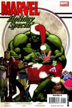 Cover of A.I.M. Lang Syne/How Fin Fang Foom Saved Christmas/A is for Annihilus/Official Handbook of the Marvel Universe: Santa Claus